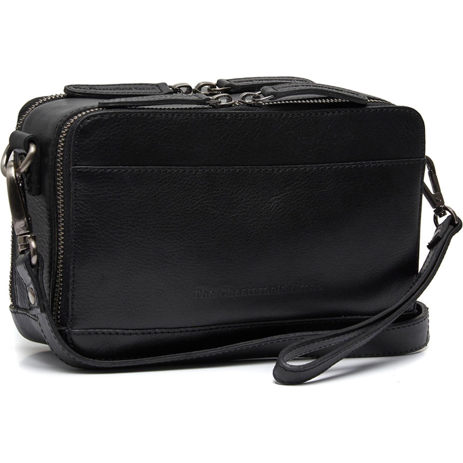 The Chesterfield Brand, Handtasche, Bardolino Umhängetasche Leder 22 cm, Schwarz