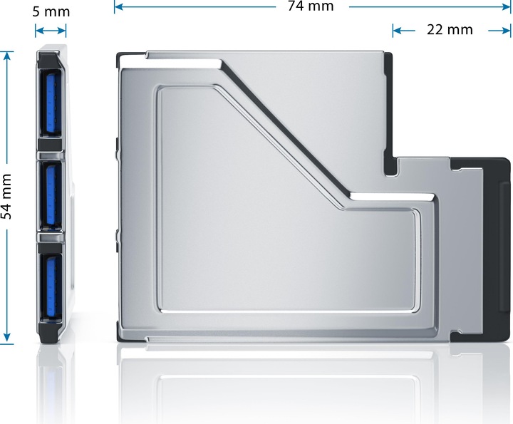 Produktbild CSL 3 Port USB 3.0 PCMCIA Express Card