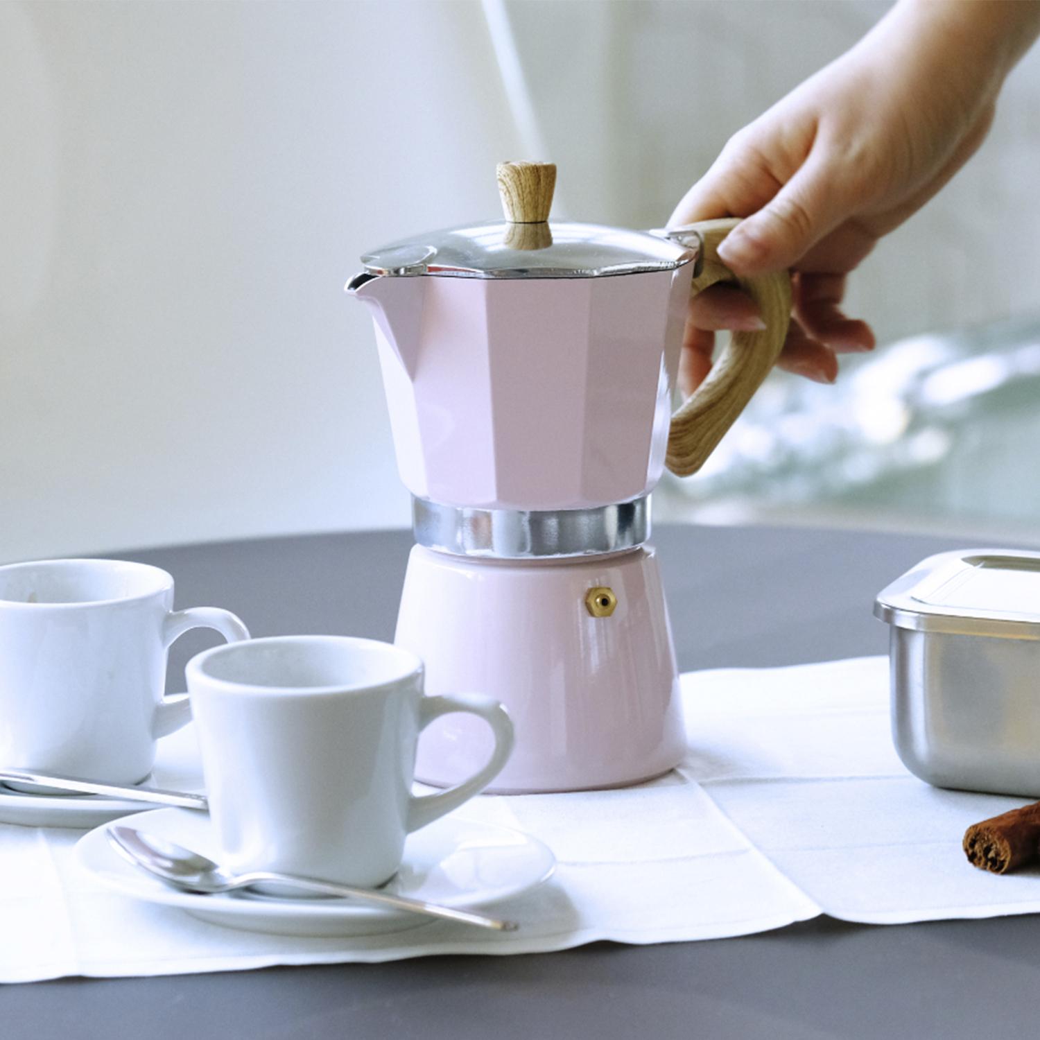 Thumbnail - Profino Venezia - Espressokocher, rosa, 9 Tassen, Espressokocher, Rosa