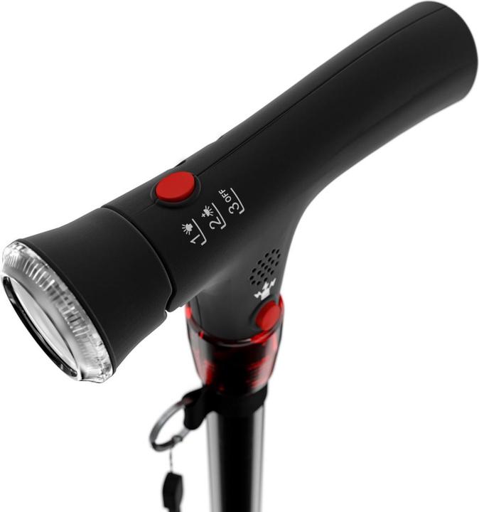 Actual product image Weinberger Walking and hiking stick with light and panic alarm