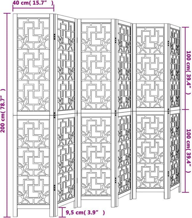 Immagine prodotto vidaXL Paravent