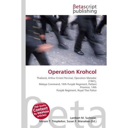 Operation Krohcol, Fachbücher