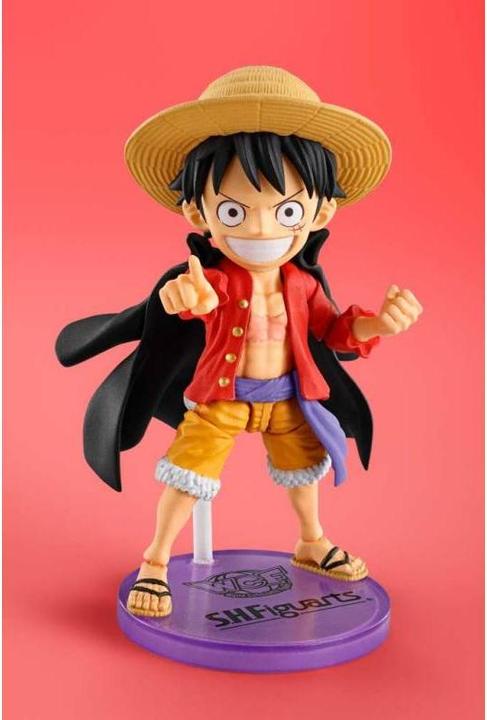 Produktbild Bandai One Piece World Collactable Figures x S.H. Figuarts Actionfigur Monkey D. Luffey 8 cm