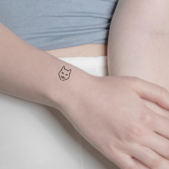 Image du produit minink Tatouage temporaire - Petit loup