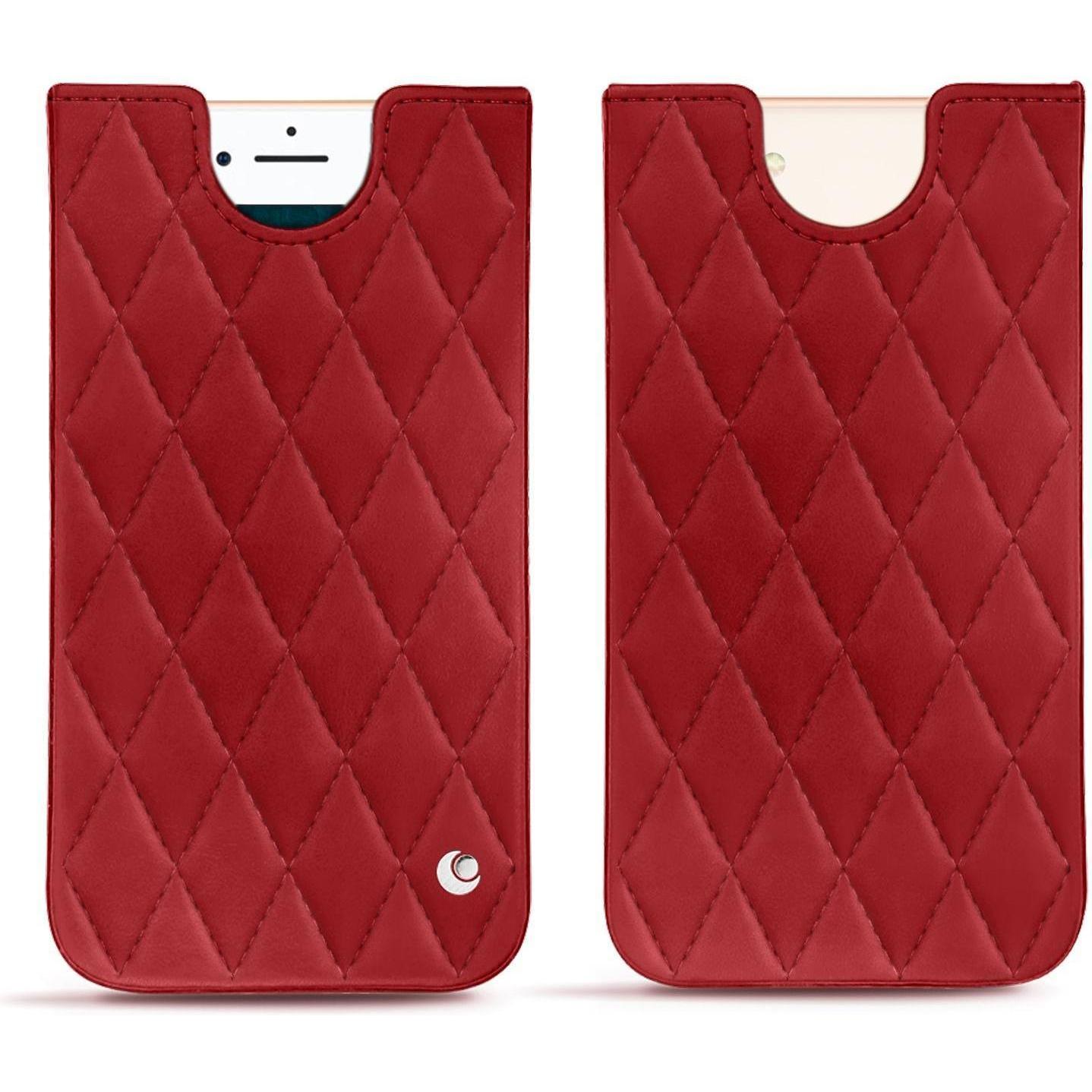 Noreve Lederschutzhülle (Apple iPhone 7), Smartphone Hülle, Rot