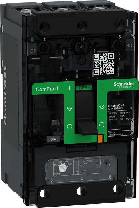 Image du produit Schneider Electric C113050LS Interrupteur-sectionneur ComPacT NSXm NA 3P 50 A