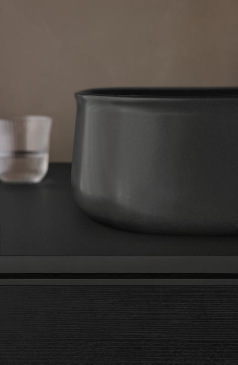 Produktbild Duravit Zencha Konsolenwaschtischunterbau, 1600x550mm, 2 Auszüge, 1 Ausschnitt links, ZE4814 (160 x 41 x 165 cm)