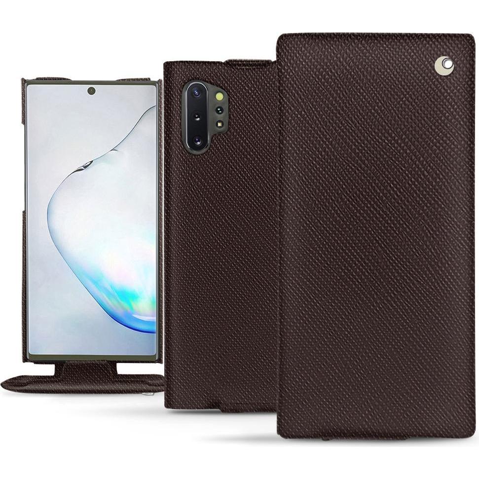 Thumbnail - Noreve Lederschutzhülle vertikal (Samsung Galaxy Note 10+), Smartphone Hülle, Braun
