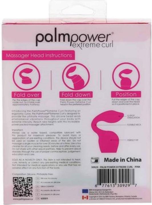 Productafbeelding Palm Power Extreme Curl Silicone Hulpstuk Roze