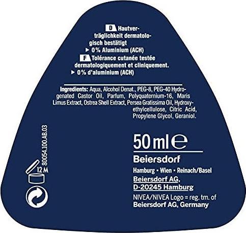 Actual product image NIVEA Men Roll-On Fresh Ocean (Roll-on, 50 ml)