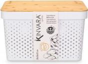 Produktbild Kinvara mehrzweck-perforierte box mit bambusdeckel grd wei (35.70 cm)