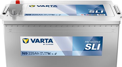Varta N9 Promotive Silver Truck Battery (12 V, 225 Ah, 1150 A)