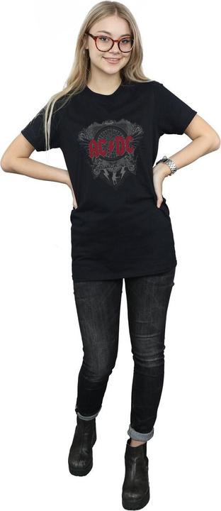 Produktbild AC/DC Schwarzes Eis mit roter Baumwolle Boyfriend TShirt (XXL)