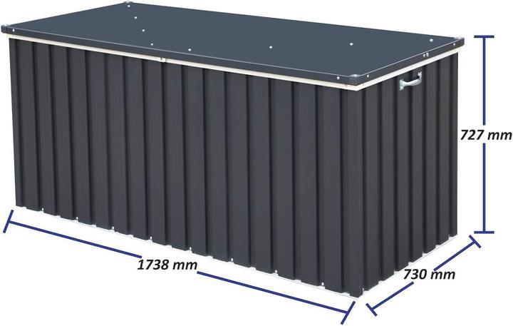 Produktbild Duramax Metall Garten Gerätebox Kissenbox 770 L