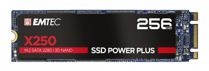 Produktbild Emtec Festplatten-SSD X250 256 GB M.2 2280 SATA III (ECSSD256GX250) (256 GB, M.2 2280)
