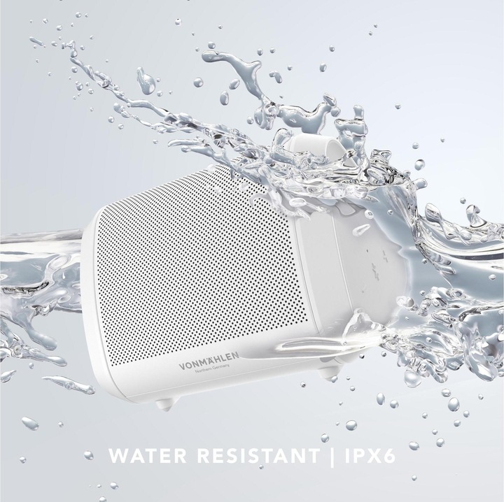 Actual product image Vonmählen Bluetooth Speaker Air Beats Mini White (13 h, Rechargeable battery operated)