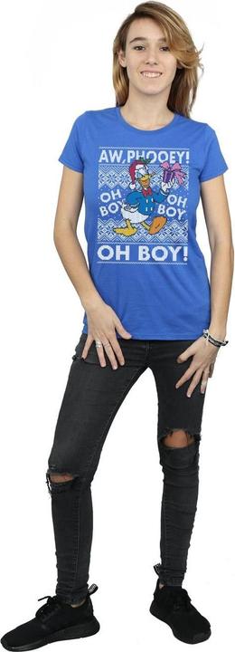 Image du produit Disney - T-shirt DONALD DUCK CHRISTMAS FAIR ISLE - Femme (XL)