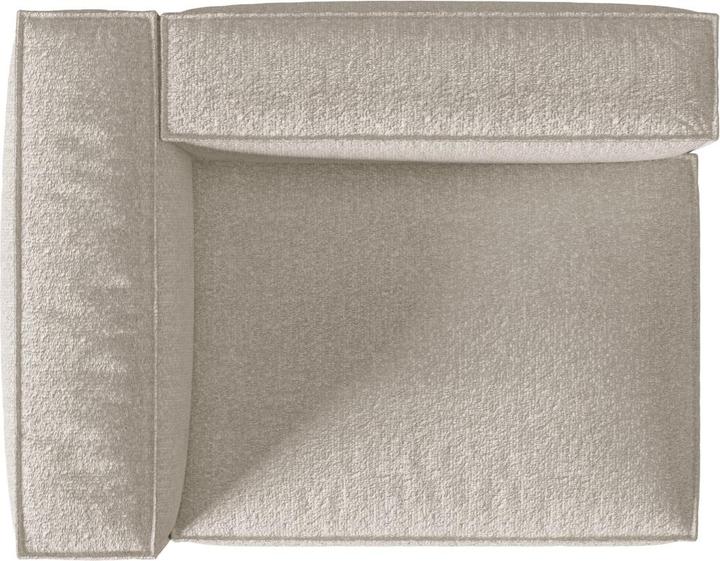 Image du produit Micadoni Canapé Modulaire Boucle Gauche, "Nuria", 2 Places, Beige, 110x145x72 Fabriqué en Europe (3 places)