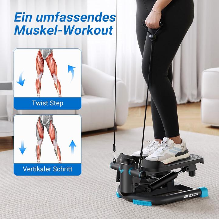 Produktbild Merach Mini Swing Stepper mit Widerstandsbändern
