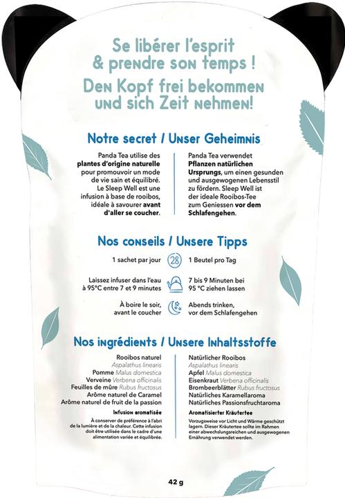 Produktbild Panda Tea Sleep Well Kräutertee (42 g)