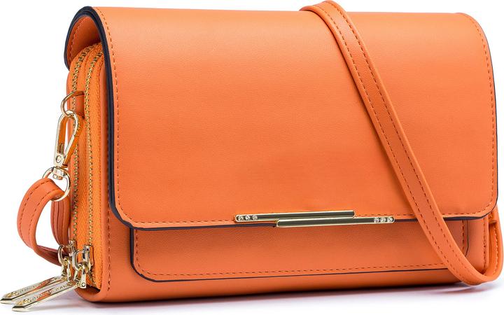 Produktbild Only-Bags.Store PU Leder Crossbody Umhängetasche Passport Handytasche mit Kartenschlitz Verstellbarer abnehmbarer