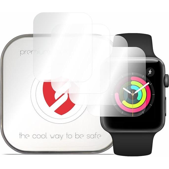 Smart Protection - Premium Classic (4 pack) - Apple Watch 1 / 2 / 3 (42mm) - Clear, Smartwatch Zubehör, Transparent