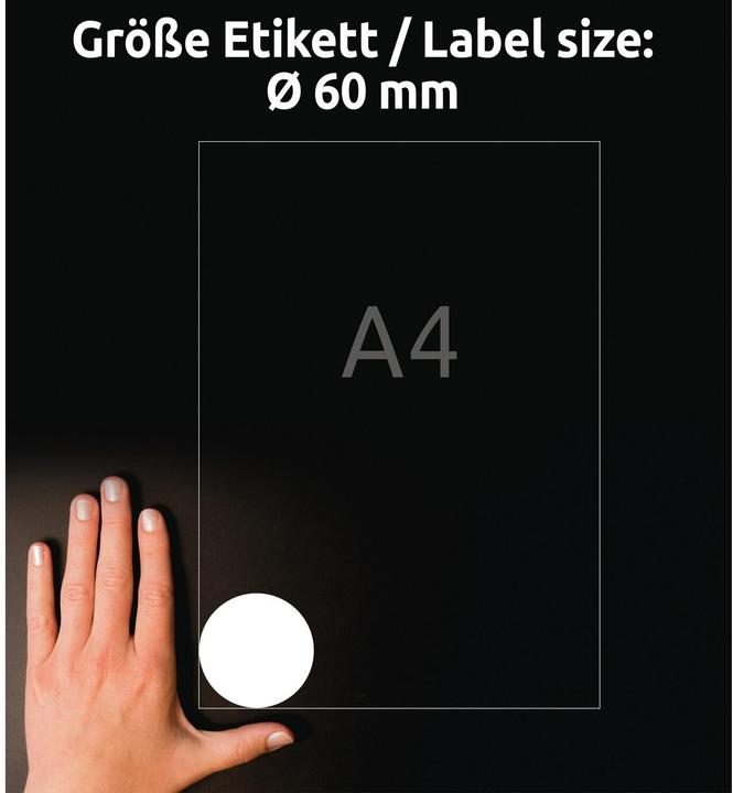 Actual product image Avery Round labels