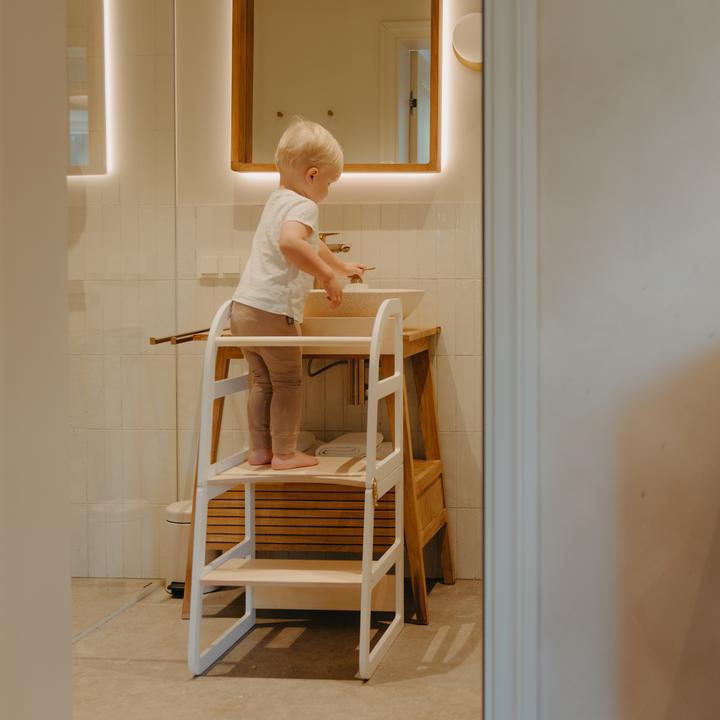 Actual product image Leg&go Transformable Kitchen Tower, White (40 x 45 x 90 cm)