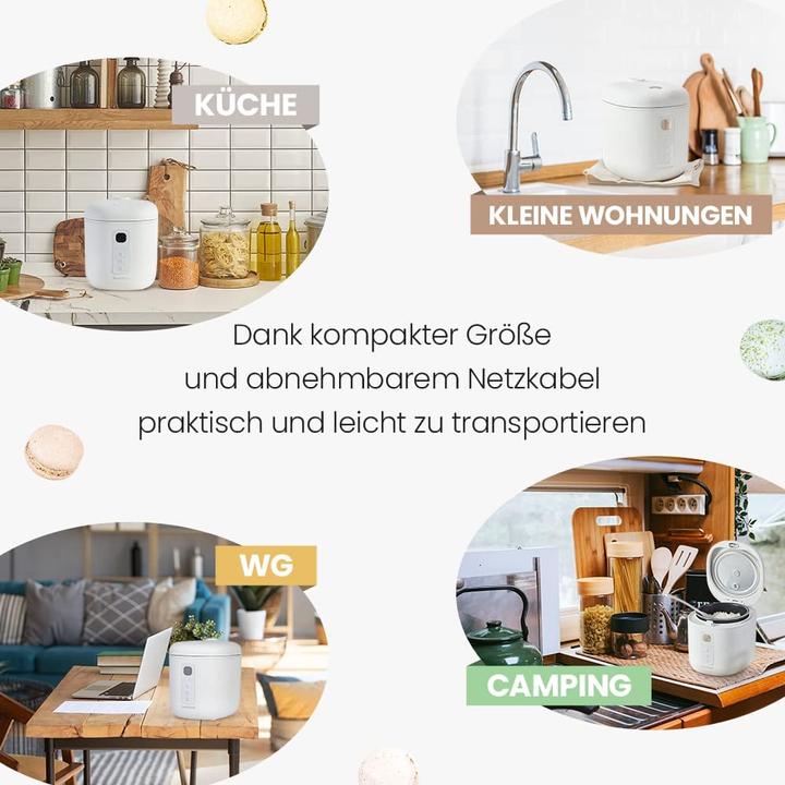 Produktbild LocknLock Macaron Mini-Reiskocher, 1.2L