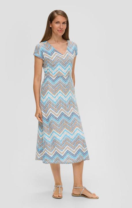 Image du produit s.Oliver Kleid Antailliertes Kleid mit Strickstruktur (36)