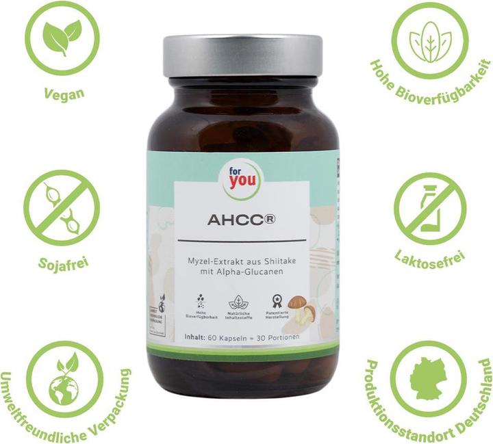 Produktbild For You Ahcc (60 Stück, Kapseln)