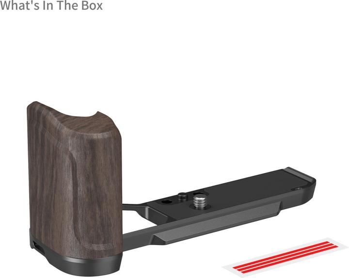Produktbild SmallRig L-Shape Mount Plate with Wooden Handle for Nikon Z f (Diverses Video Zubehör, Griff)