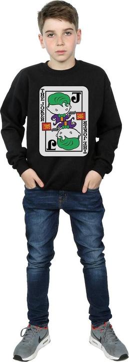 Actual product image Boys Chibi Joker Playing Card Sweatshirt (128)