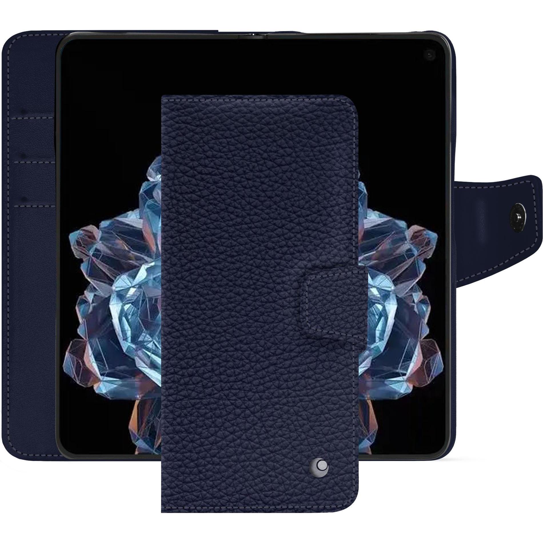 Noreve Coque en cuir à rabat horizontal (OnePlus Open), Cover smartphone, Viola