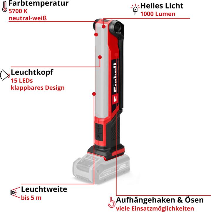 Actual product image Einhell TE-CL 18/1000 Solo (1000 lm)