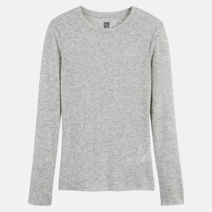 Immagine prodotto La Redoute Collections Langarm-Shirt mit rundem Ausschnitt (XL)