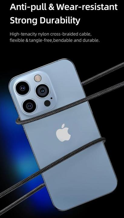 Produktbild Usams USB Typ C – Lightning, USB Typ C, Micro USB B (1.20 m, USB 2.0, 100 W)