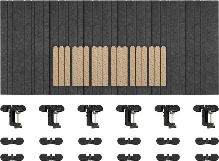 Image du produit Streamplify PANNEAU ACOUSTIQUE - pack de 6, gris (6 pcs)