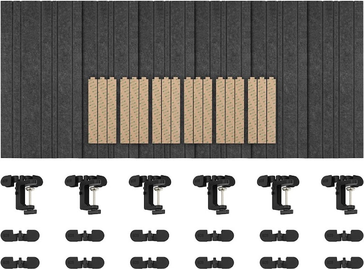 Actual product image Streamplify ACOUSTIC PANEL - 6-pack, grey (6 pcs.)