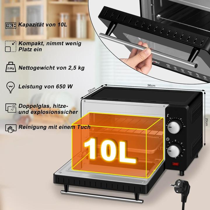 Produktbild Woltu Minibackofen