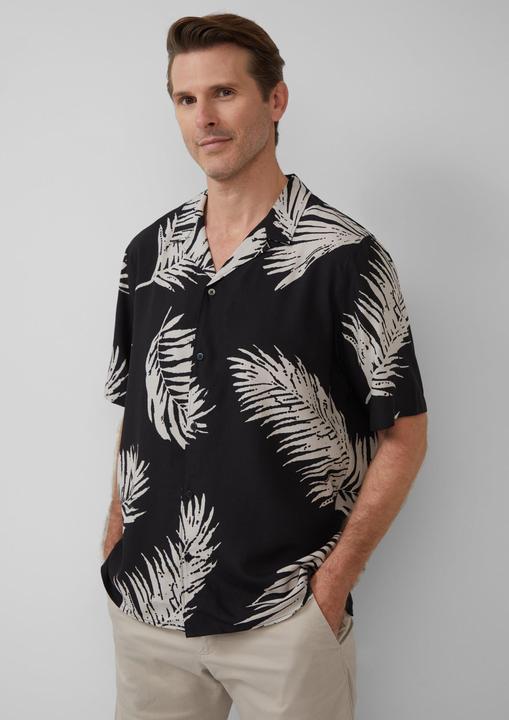 Actual product image S.Oliver Hemd Resort Fit: Kurzarmhemd aus Viskosemix (S)