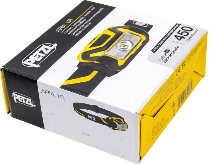 Produktbild Petzl ARIA 1R Kopflampe Schwarz / gelb (450 lm)