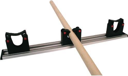 Image du produit Betra Support d'appareillage mural 3 pinces 55 mm x 90 mm Noir