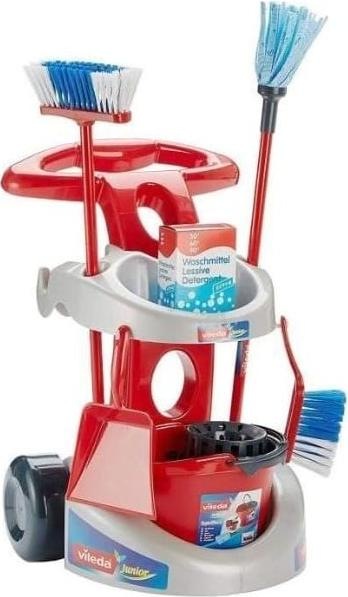 Image du produit Theo Klein Chariot à balais Vileda avec accessoires
