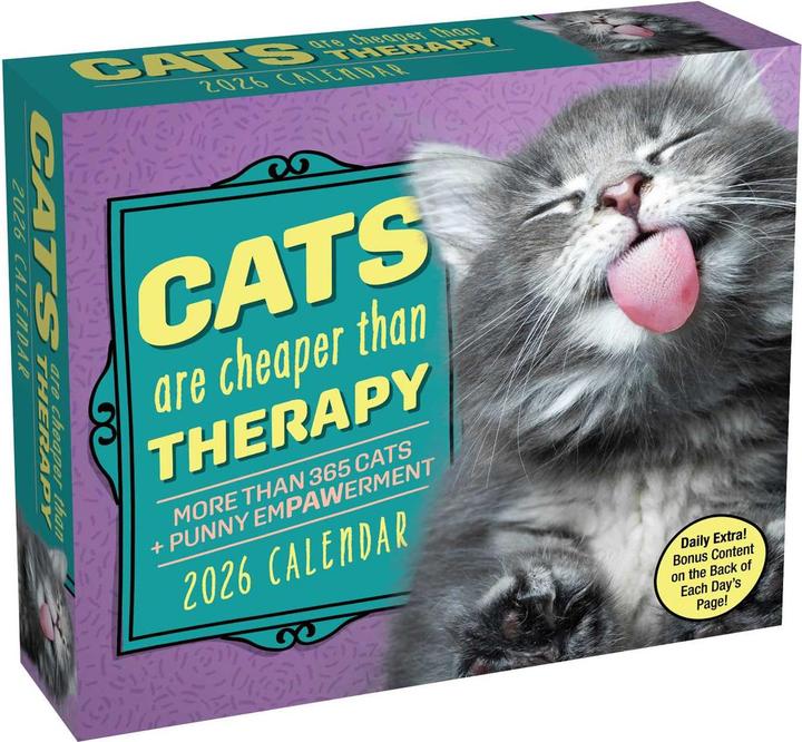 Produktbild Cats Are Cheaper Than Therapy 2026 Day-to-Day Calendar