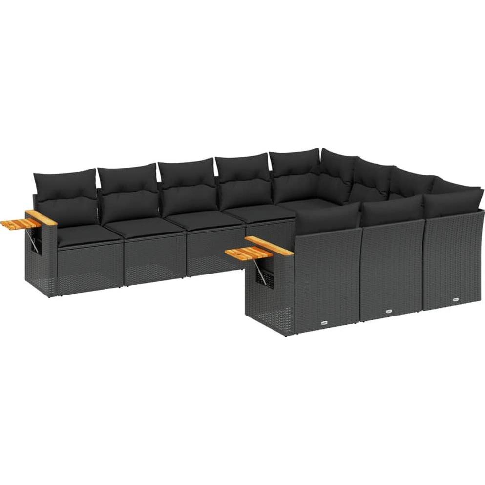 VidaXL, Gartenlounge, 10-tlg. Garten-Lounge-Set mit Kissen