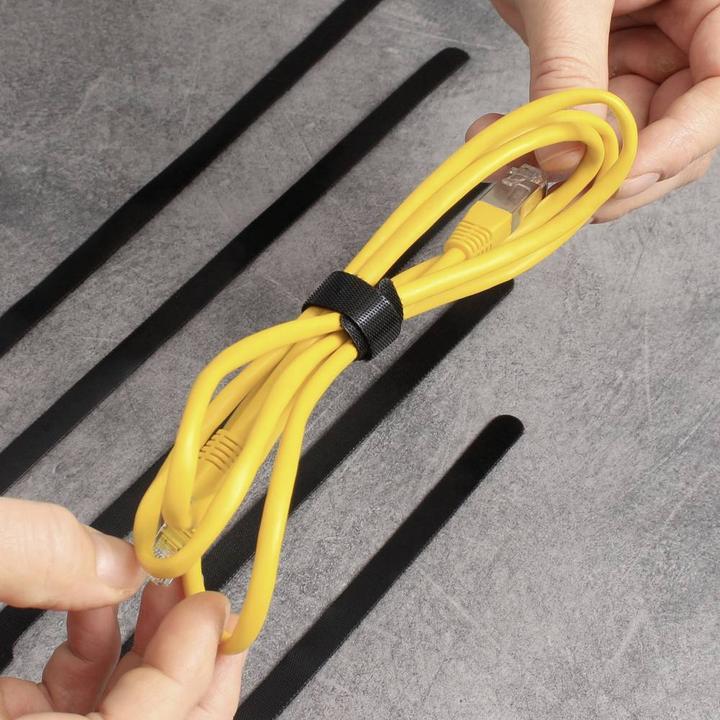 Produktbild Quadrios 23CA189 Klettkabelbinder zum Bündeln Haft- und Flauschteil (L x B) 400 (Klettkabelbinder, 400 mm, 10 Stk.)