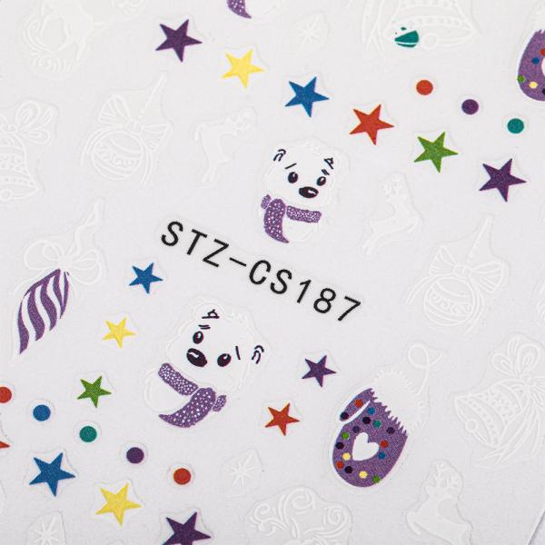 Image du produit Nagellack24 Nail Art Sticker autocollant - Noël Color Mix