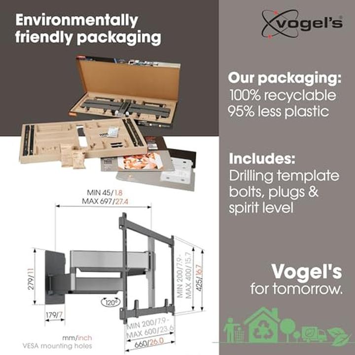Immagine prodotto Vogels TVM 5855 (Muro, 100", 75 kg)
