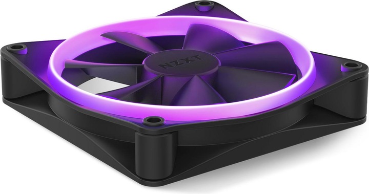 Productafbeelding NZXT F120 RGB Computer Case Fan 12 cm Zwart 1 eenheid (eenheden) (120 mm, 1 x)